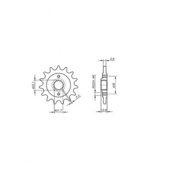 Преден зъбак 511 VAZ KB04.414-Z14  KAWASAKI KLX 650 R