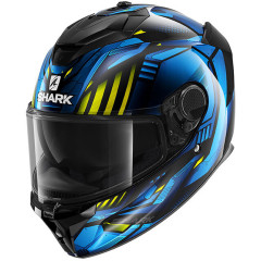 Каска Spartan GT Replikan Black Chrom Blue