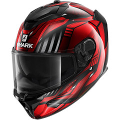 Каска Spartan GT Replikan Black Chrom Red