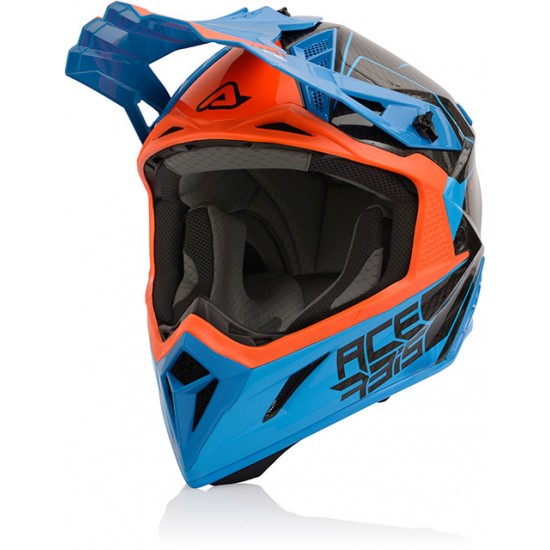 Каска Steel Carbon Orange/Blue