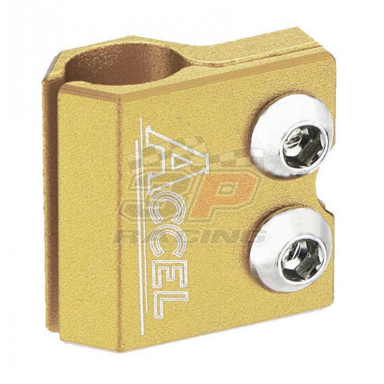 Accel brake line clamp - Gold AC-BLC-02-GOLD Yamaha YZ 80/85/125/250, YZF/WRF 250/400/426/450, TTR 250, TT/IT, Kawasaki KX 65/80/85/100/125/250 Accel brake line clamp - Gold AC-BLC-02-GOLD Yamaha YZ 80/85/125/250, YZF/WRF 250/400/426/450, TTR 250, TT/IT, Kawasaki KX 65/80/85/100/125/250
