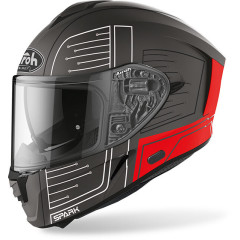 Каска Spark Cyrcuit Red Matt