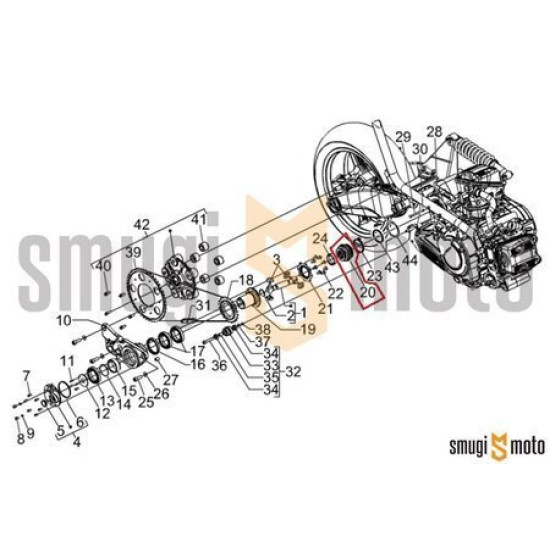 МАНШОН НА КАРДАНА Aprilia SRV 850 Gilera GP 800 МАНШОН НА КАРДАНА Aprilia SRV 850 Gilera GP 800