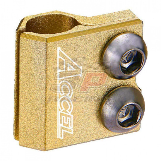 Accel brake line clamp - Gold AC-BLC-03-GOLD Kawasaki KX 85/100/125/250/500, KXF 250/450, KLX450R, Suzuki RM 80/85/125/250, RMZ 250/450, RMX 450Z, DRZ 400 Accel brake line clamp - Gold AC-BLC-03-GOLD Kawasaki KX 85/100/125/250/500, KXF 250/450, KLX450R, Suzuki RM 80/85/125/250, RMZ 250/450, RMX 450Z, DRZ 400